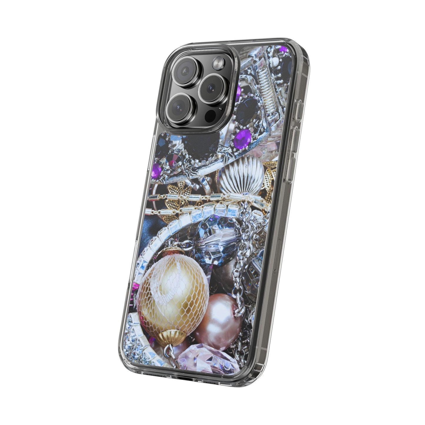 Clear Phone Case – Chrome Jewel