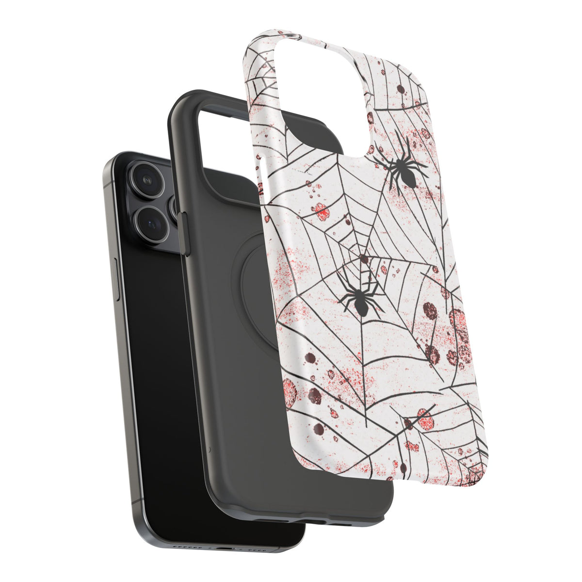 Impact-Resistant Phone Case – Blood Web