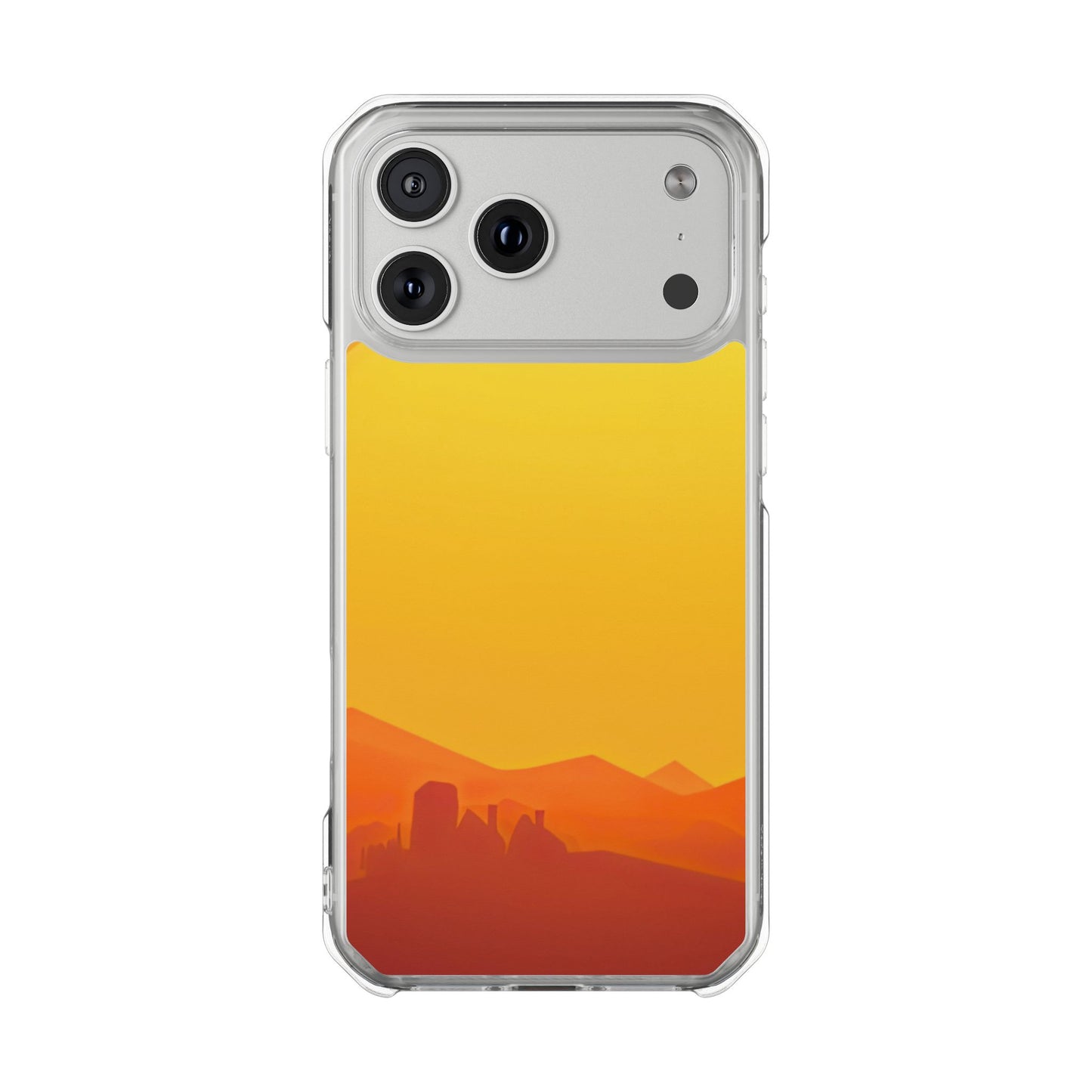 Clear Magnetic Phone Case — Desert Sunrise