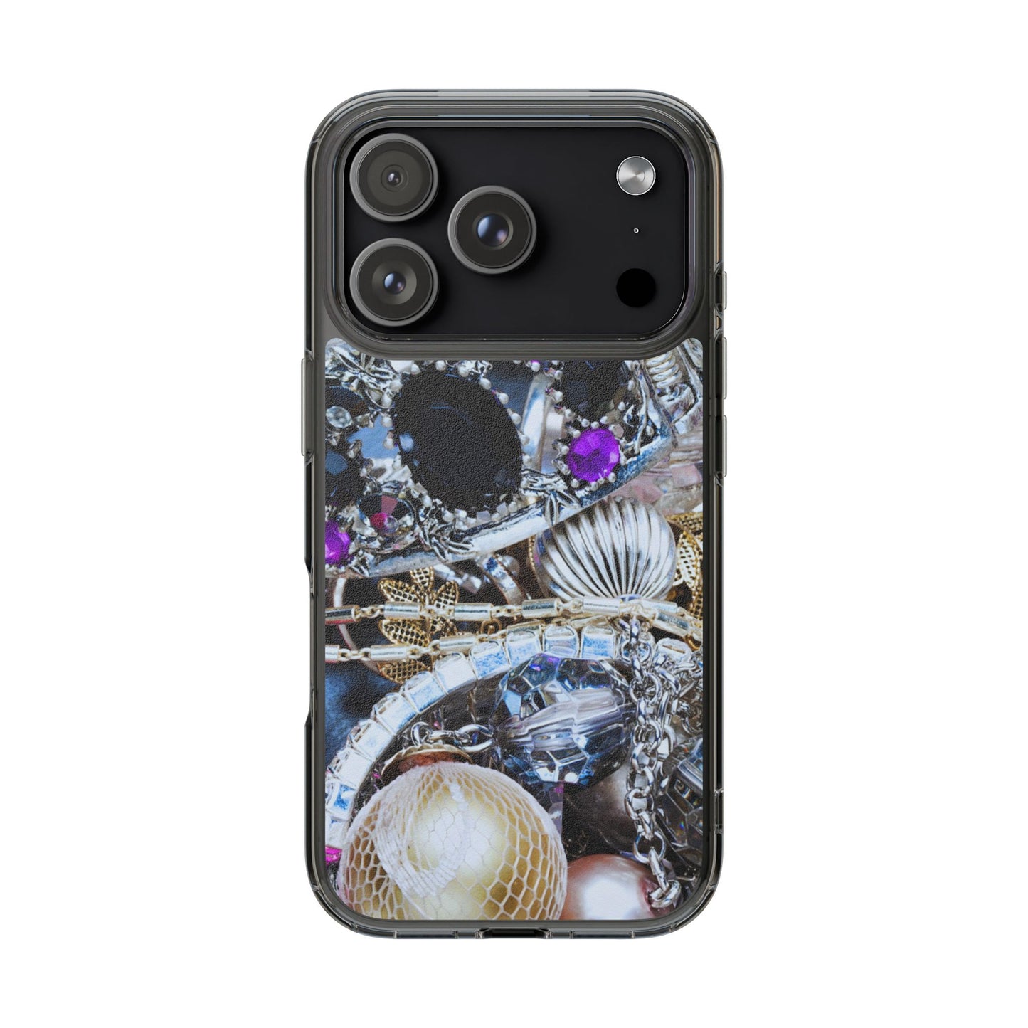 Clear Phone Case – Chrome Jewel