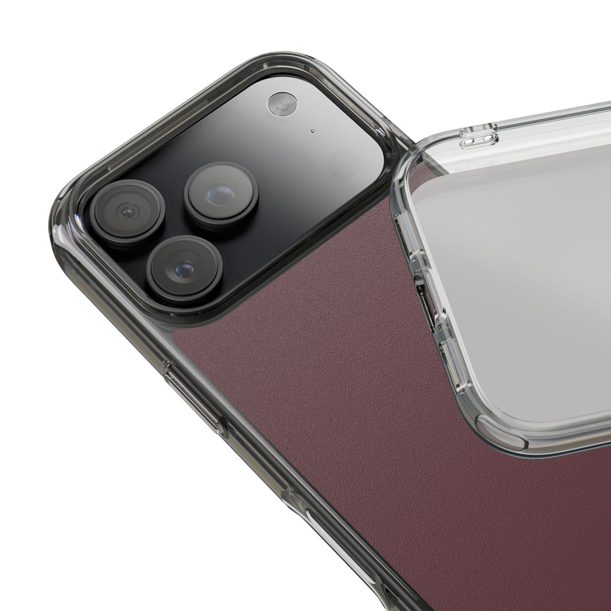 Clear Phone Case – Mulled Wine – Compatible with iPhone 13–17 & Samsung Galaxy S25–S26 Series