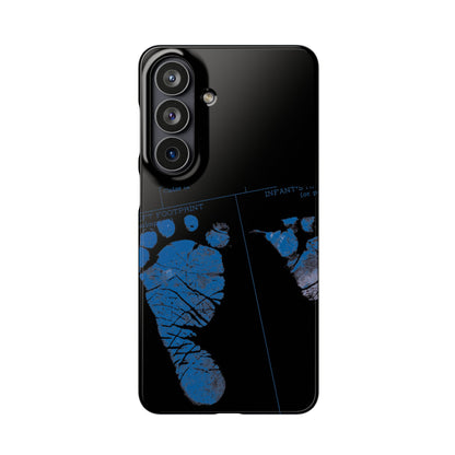 Snap Phone Case – Mom’s Little Blue Footprints