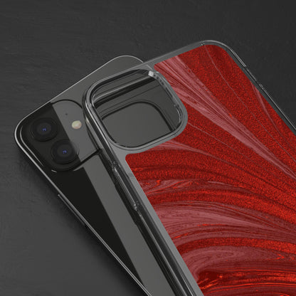 Clear Phone Case – Crimson Current