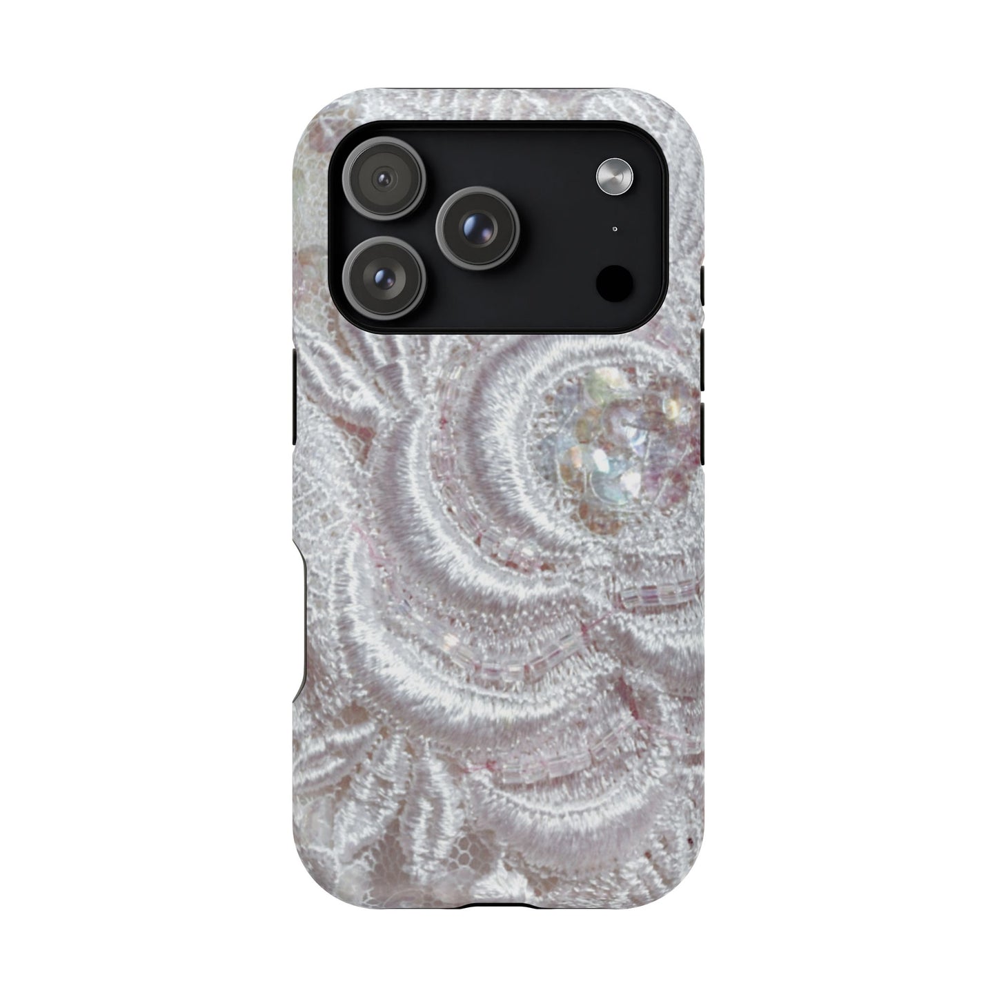 Impact-Resistant Phone Case – Lace Veil