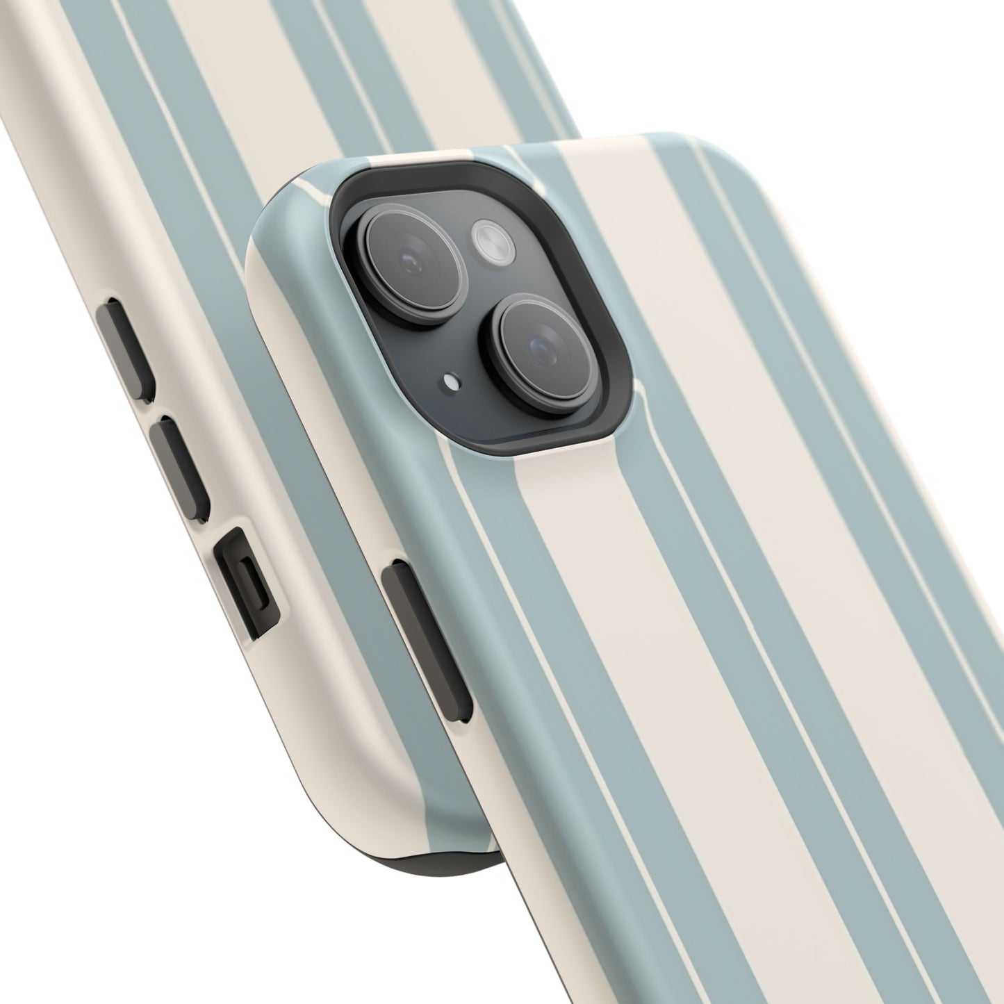 Wireless-Charging Compatible Case – Coastal Stripe