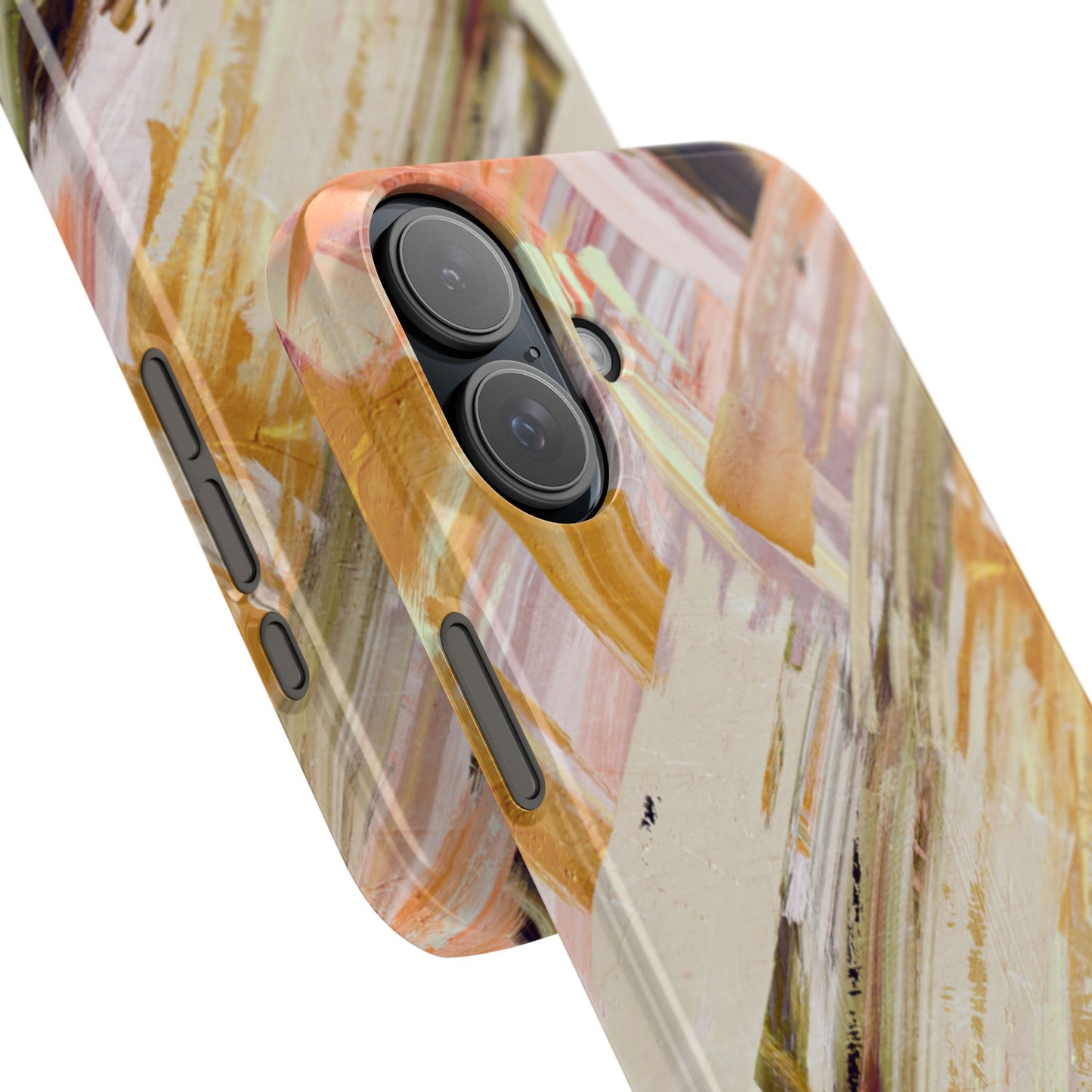 Slim Phone Case – Brush & Bronze