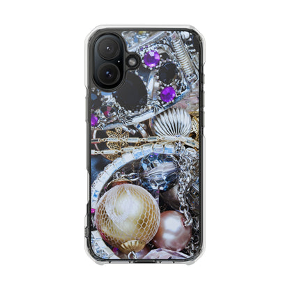 Clear Magnetic Phone Case – Chrome Jewel