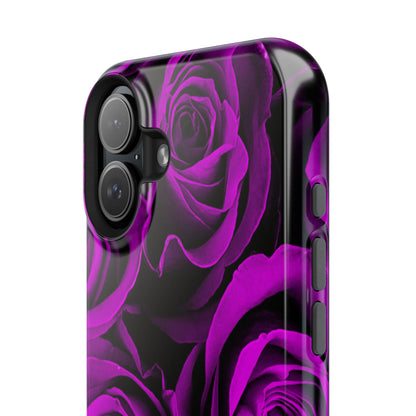 Impact-Resistant Phone Case – Amethyst Roses