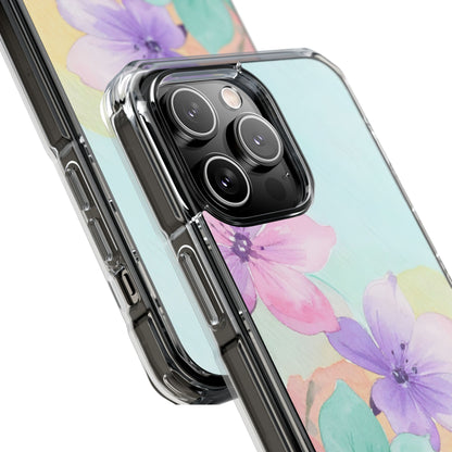 Clear Magnetic Phone Case – Water Petal