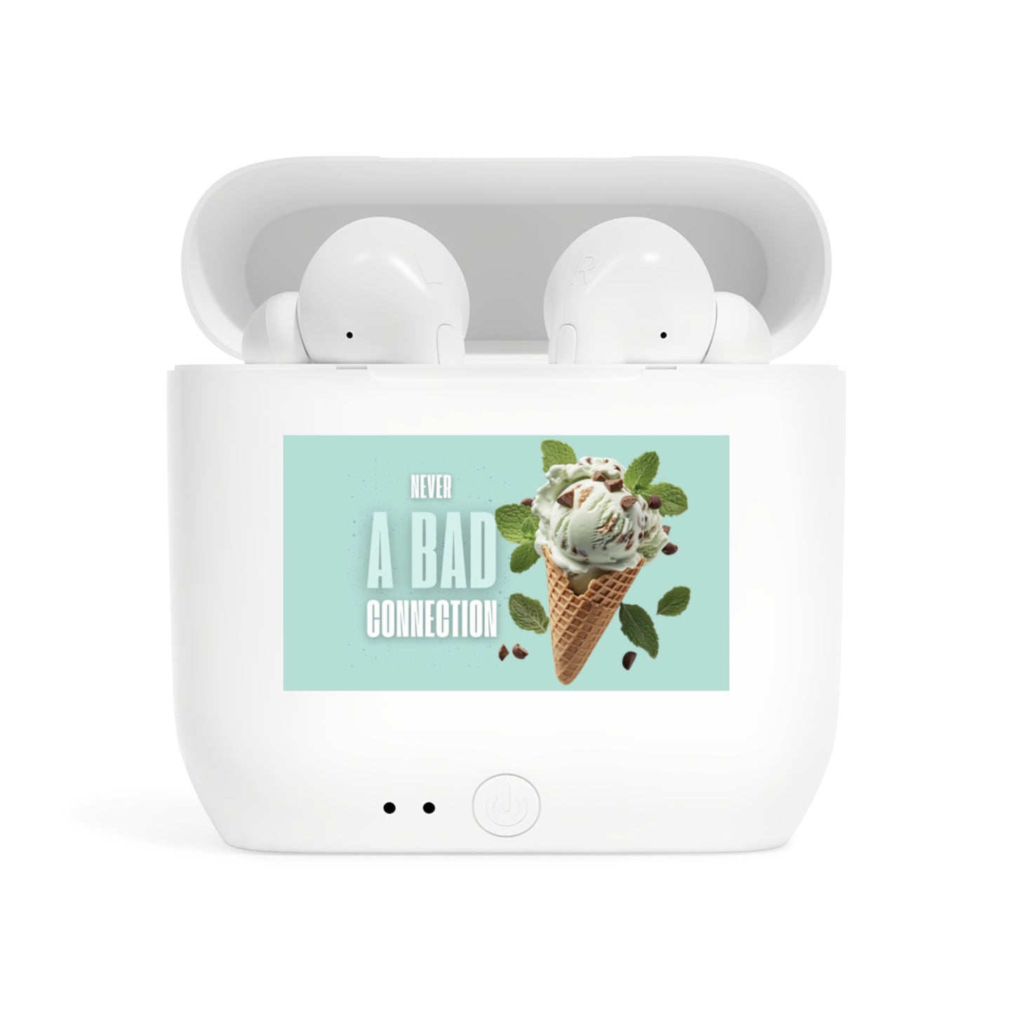 Wireless Earbuds – Never a Bad Connection Mint Ice Cream