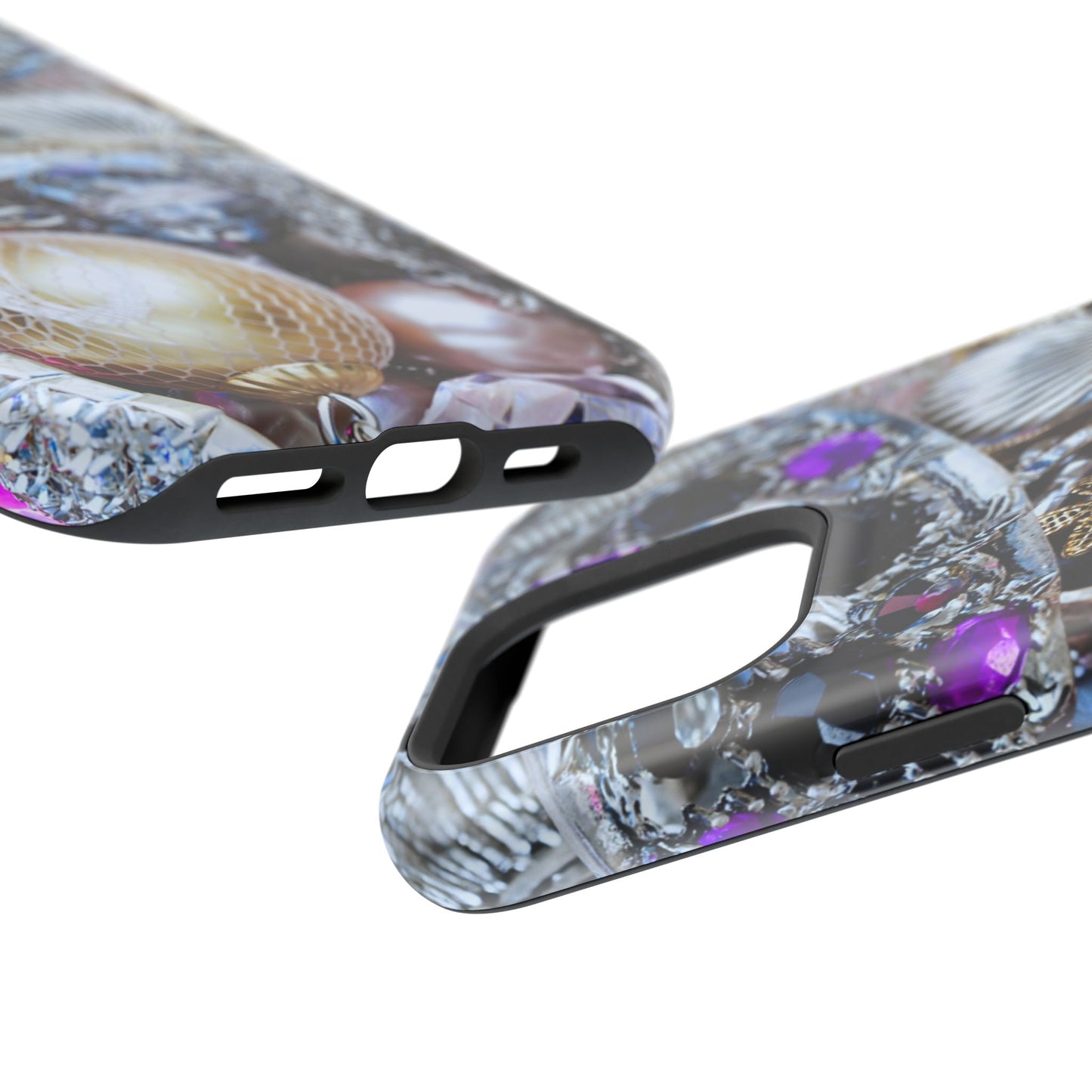 Impact-Resistant Phone Case – Chrome Jewel