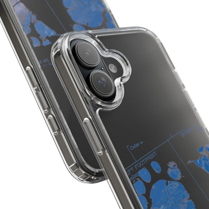 Clear Phone Case – Mom’s Little Blue Footprints