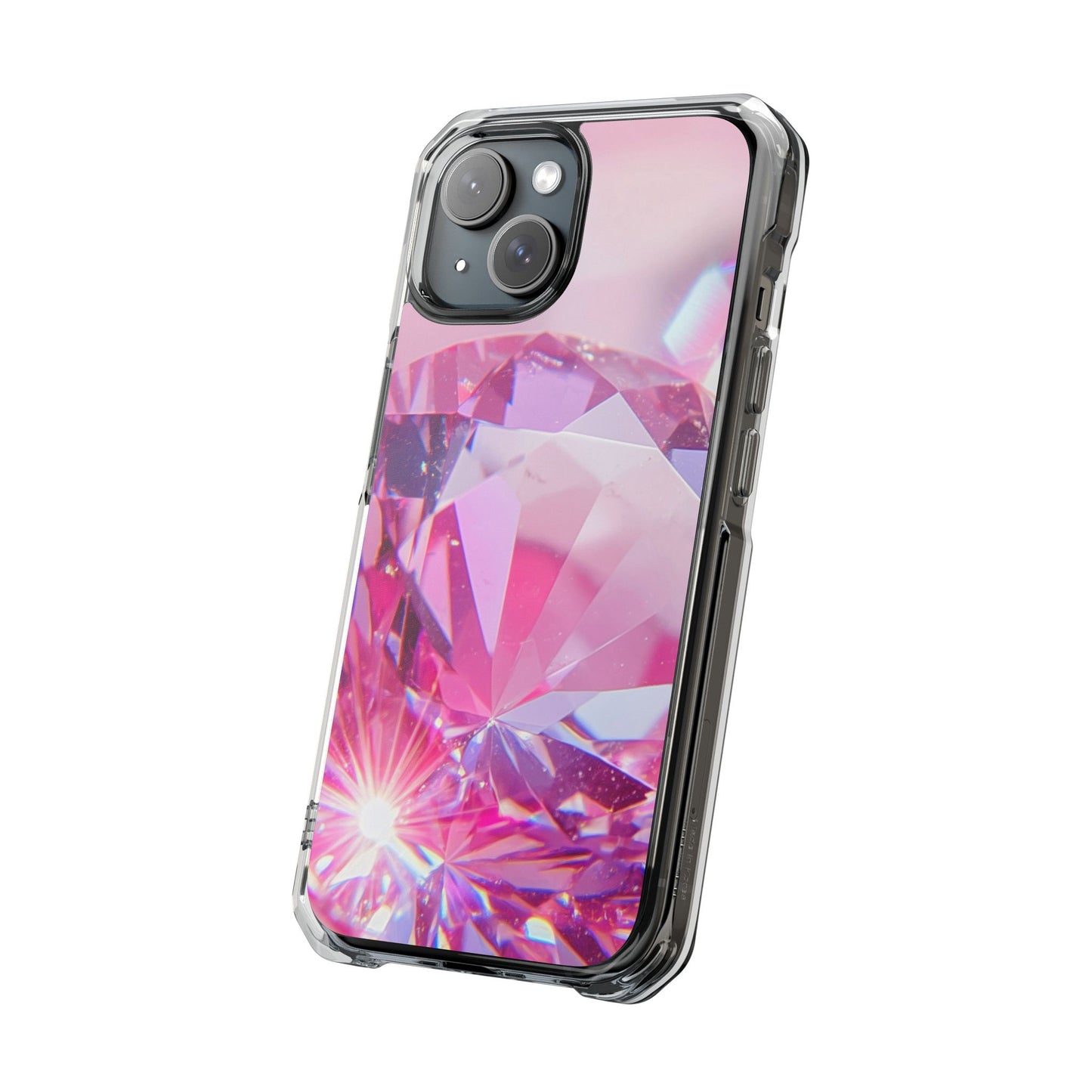 Clear Magnetic Phone Case – Pink Ice