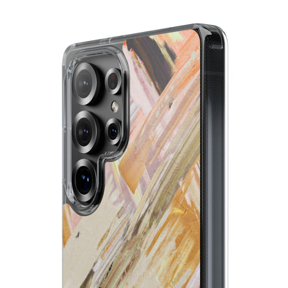 Clear Phone Case – Brush & Bronze