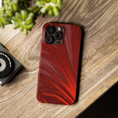 Slim Phone Case — Crimson Current