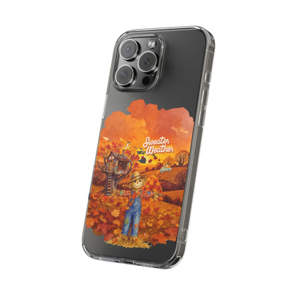 Clear Phone Case – Sweater Weather – Compatible with iPhone 13–17 & Samsung Galaxy S25–S26 Series