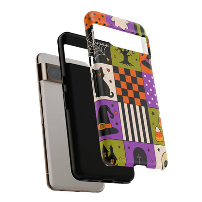 Protective Phone Case – Spooky Patchwork