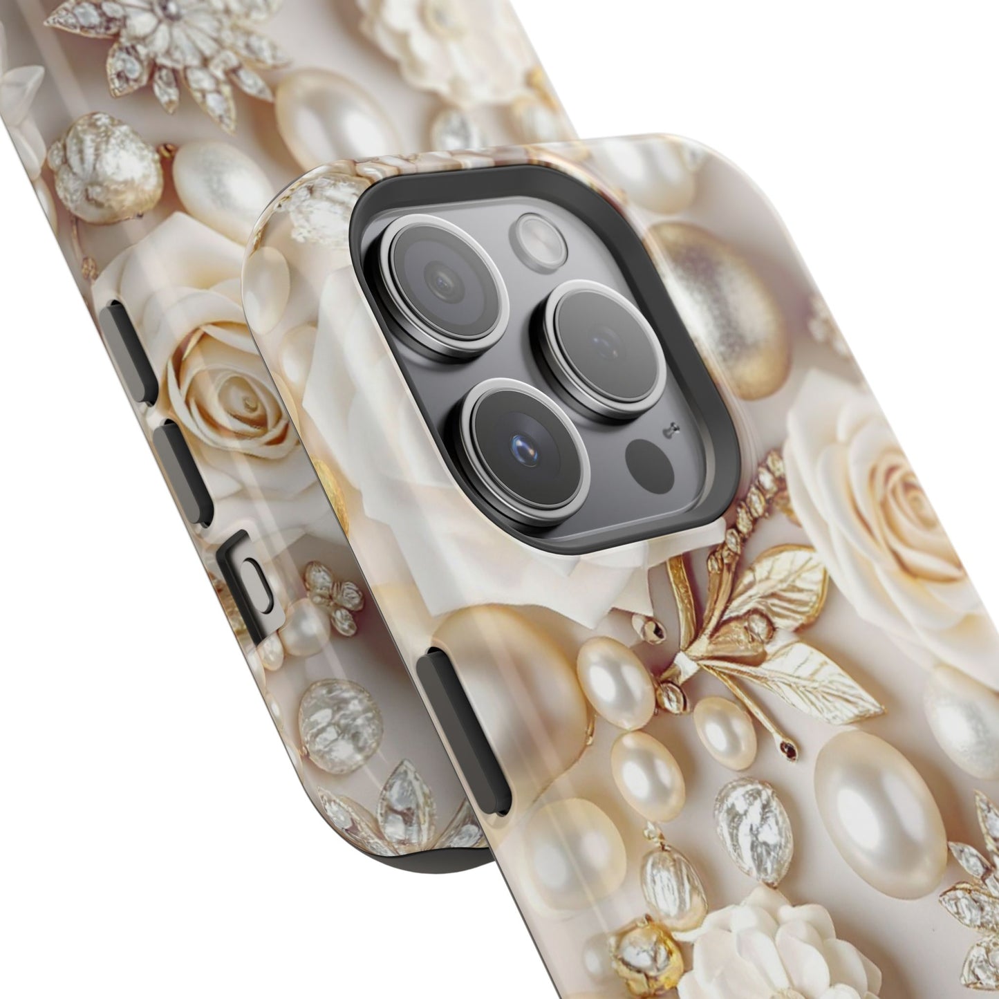 Impact-Resistant Phone Case – Ivory Opulence