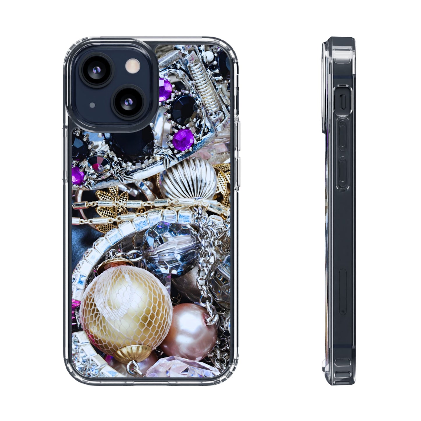 Clear Phone Case – Chrome Jewel