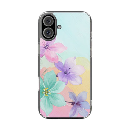 Clear Phone Case – Water Petal