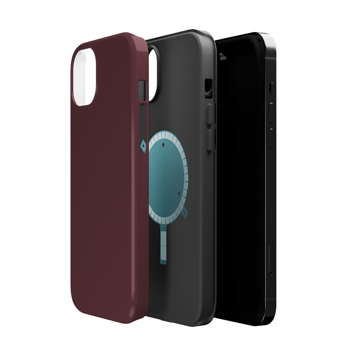 Wireless-Charging Compatible Case – Mulled Wine – Compatible with iPhone 13–17 & Samsung Galaxy S25–S26 Series