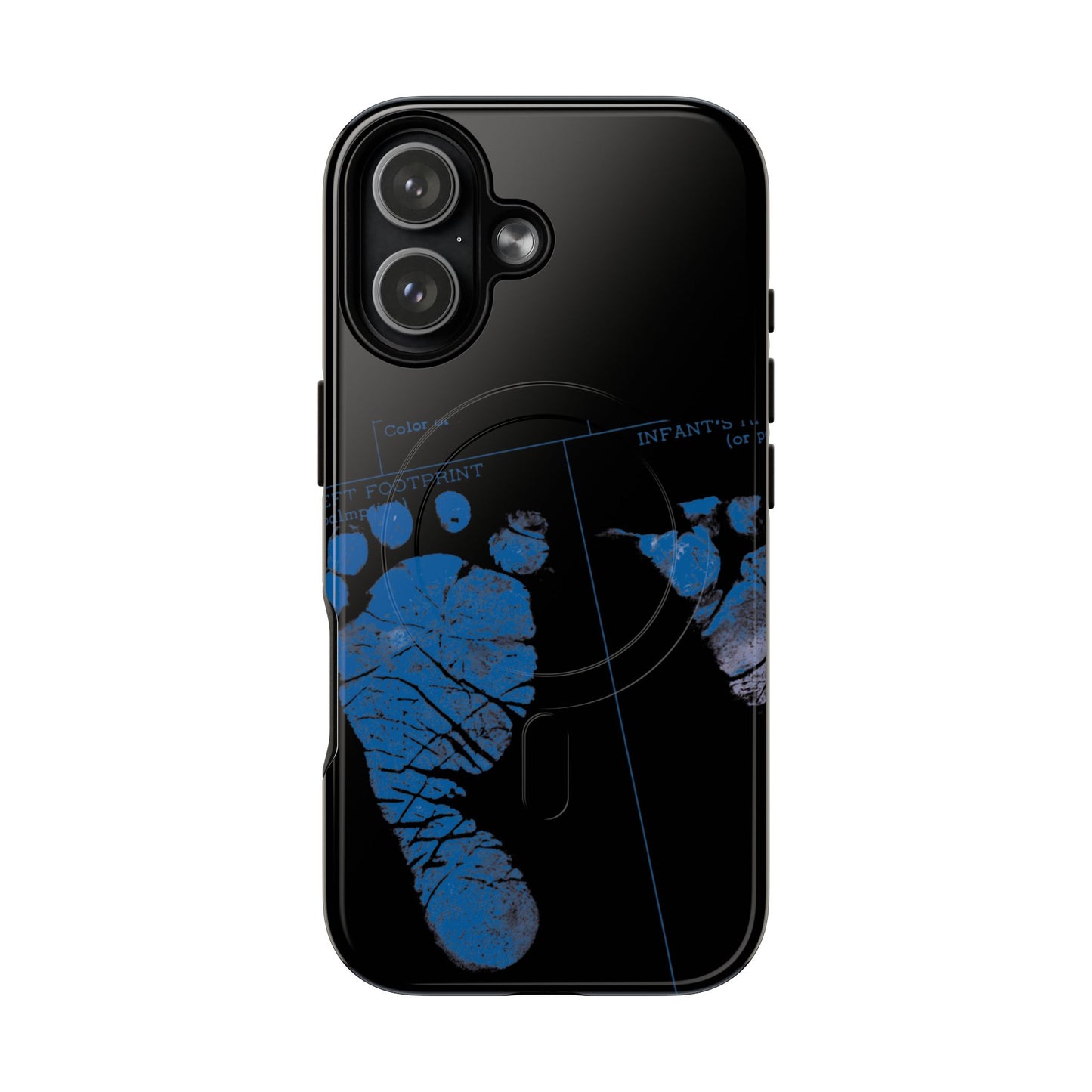Protective Magnetic Phone Case – Mom’s Little Blue Footprints