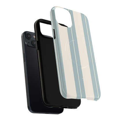 Protective Magnetic Phone Case - Coastal Stripe