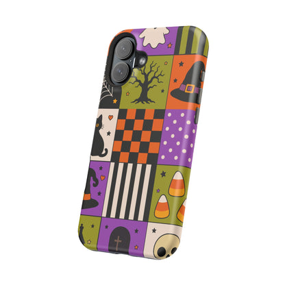Wireless-Charging Compatible Case – Spooky Patchwork
