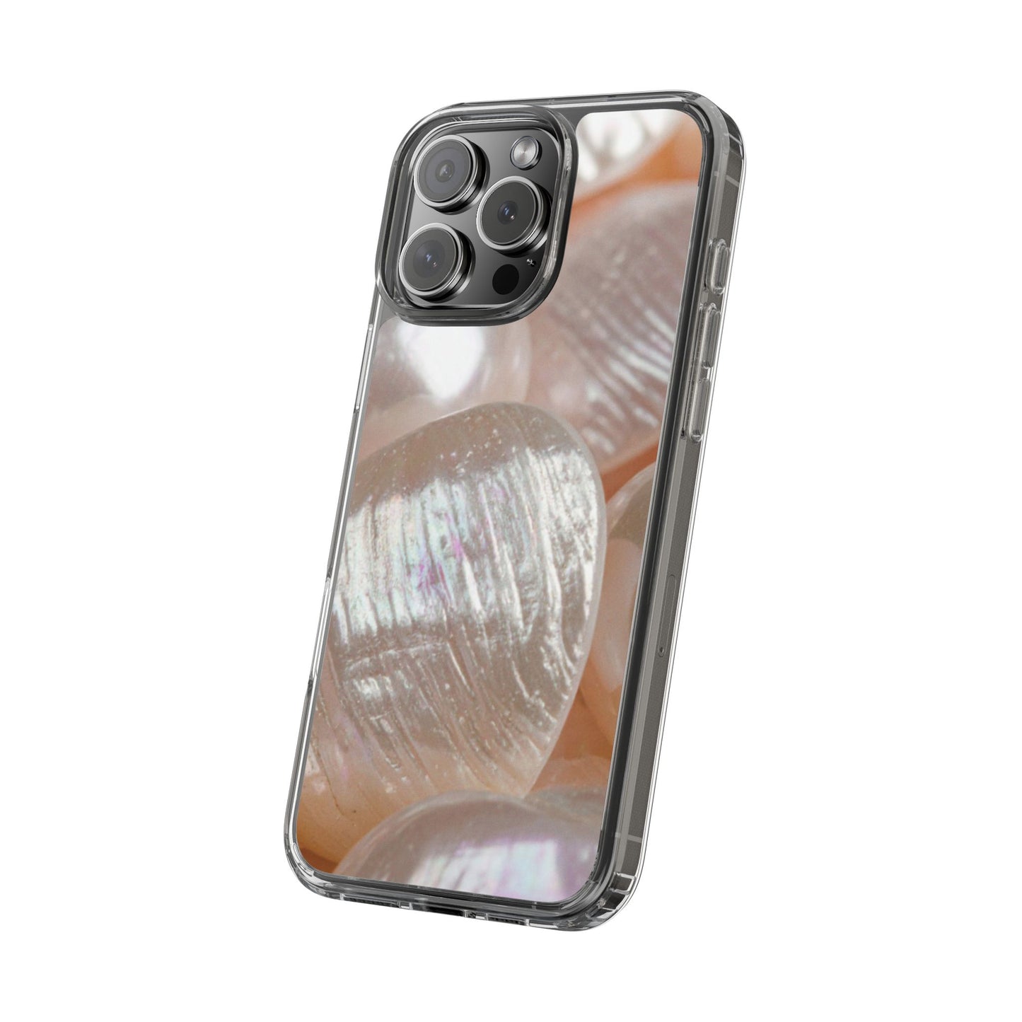 Clear Phone Case – Blush Pearl