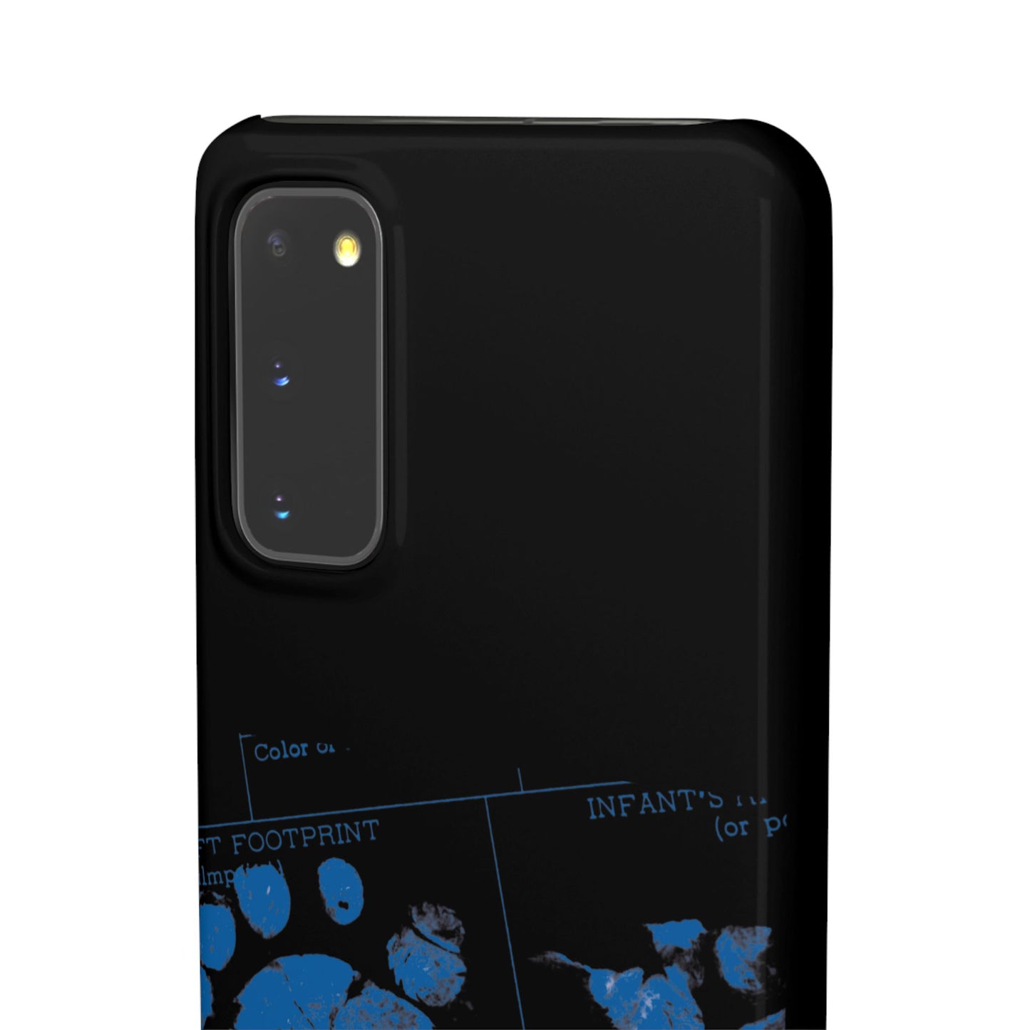 Snap Phone Case – Mom’s Little Blue Footprints