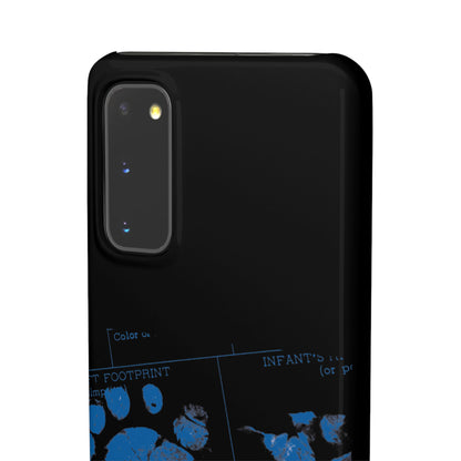 Snap Phone Case – Mom’s Little Blue Footprints