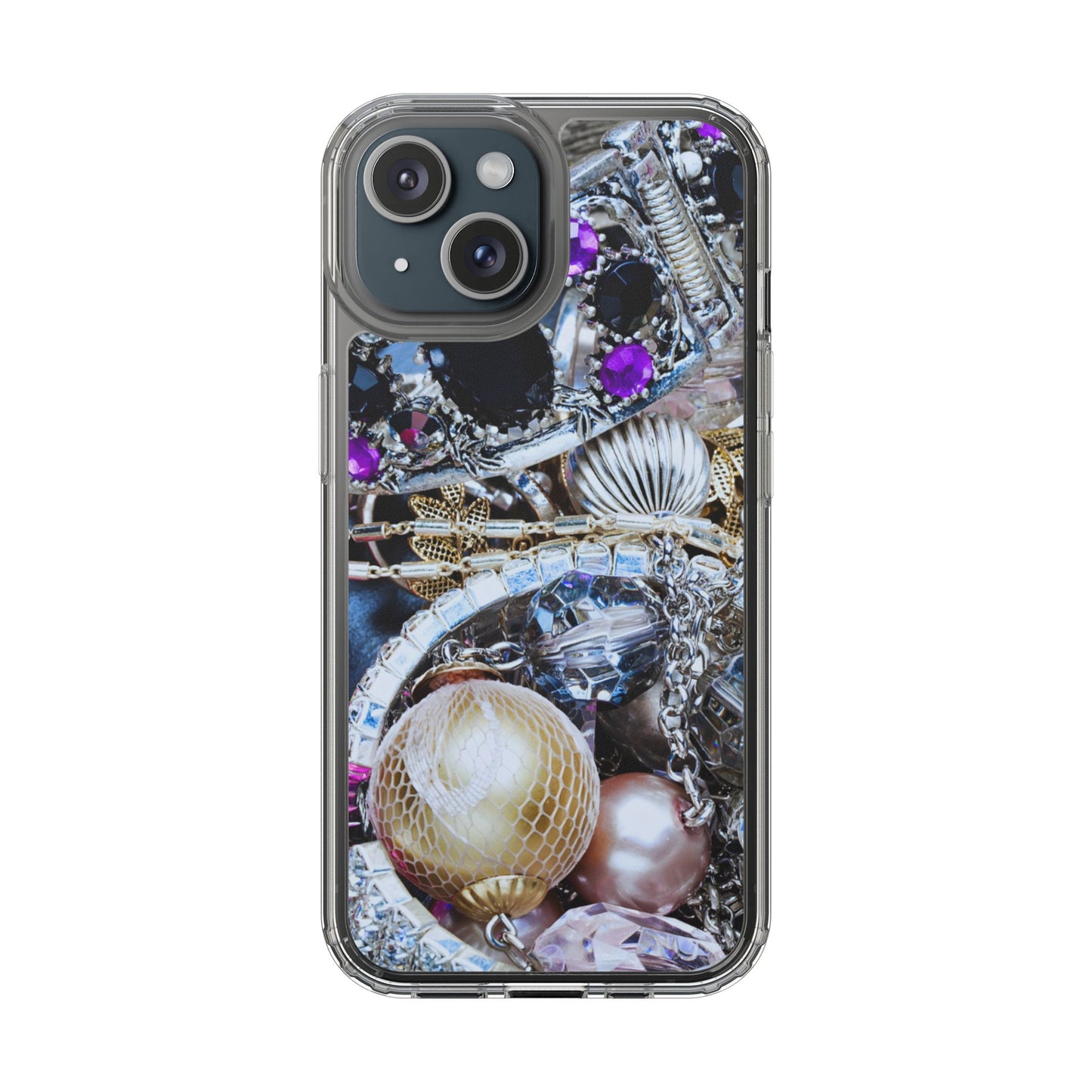 Clear Phone Case – Chrome Jewel