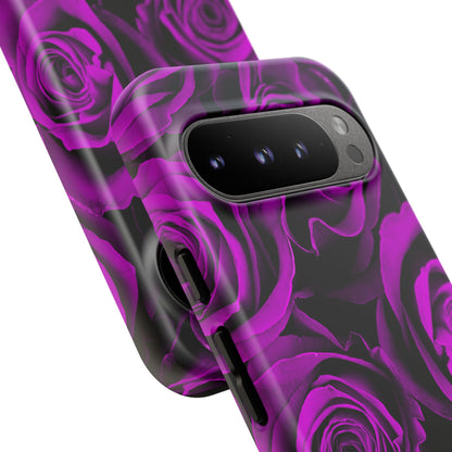 Protective Phone Case – Amethyst Roses