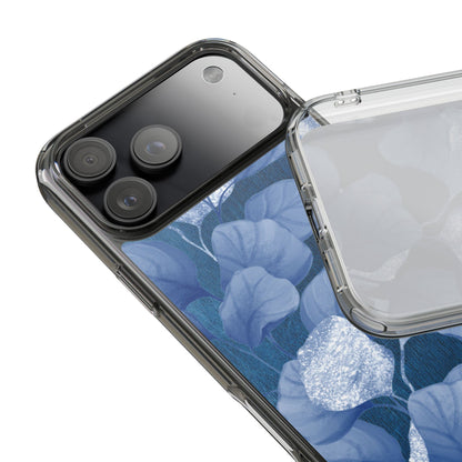 Clear Phone Case – October Blues – Compatible with iPhone 13–17 & Samsung Galaxy S25–S26 Series