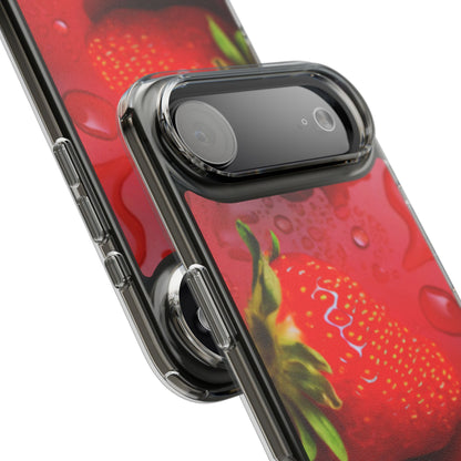 Clear Phone Case – Strawberry Drip