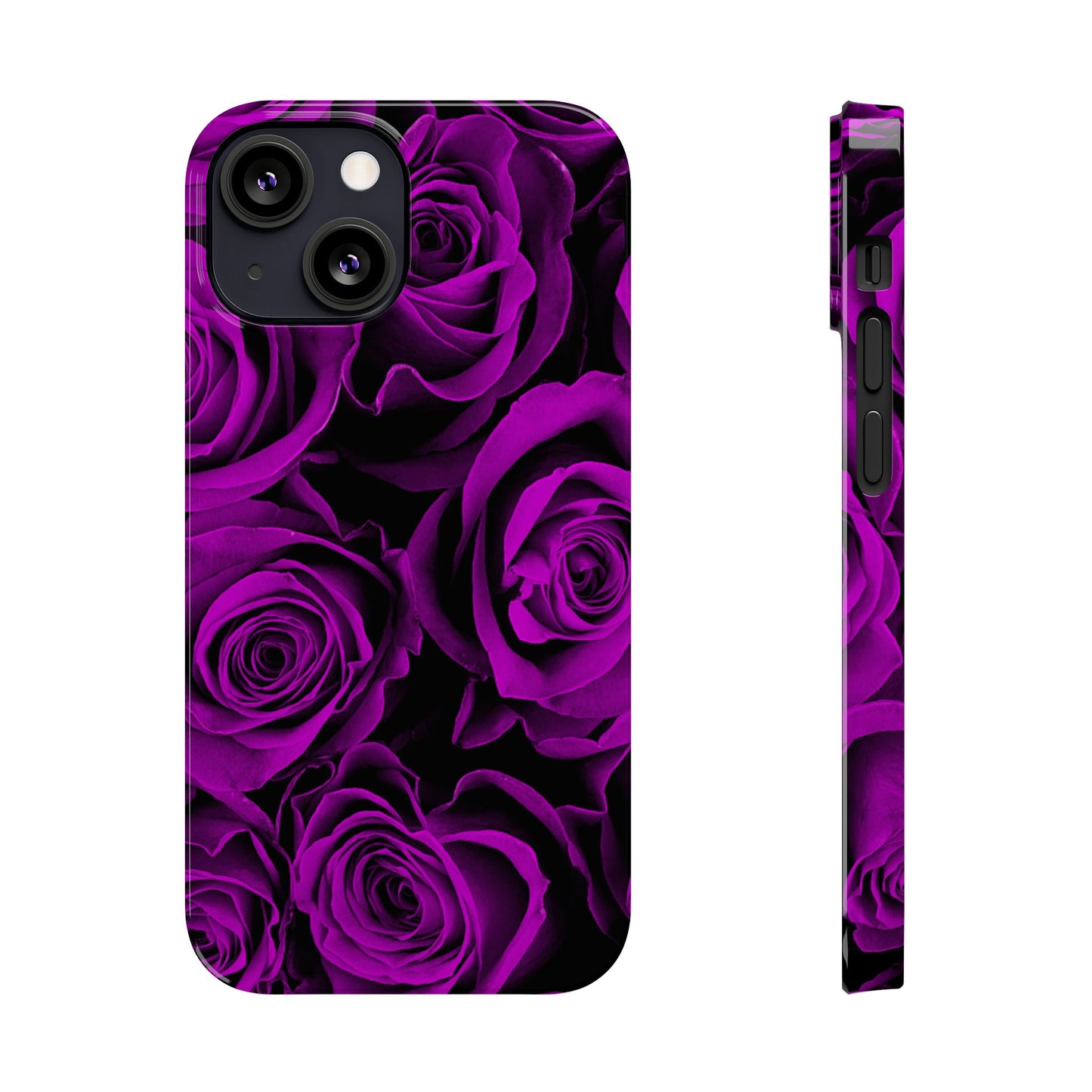 Slim Phone Case – Amethyst Roses