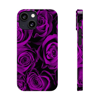 Slim Phone Case – Amethyst Roses