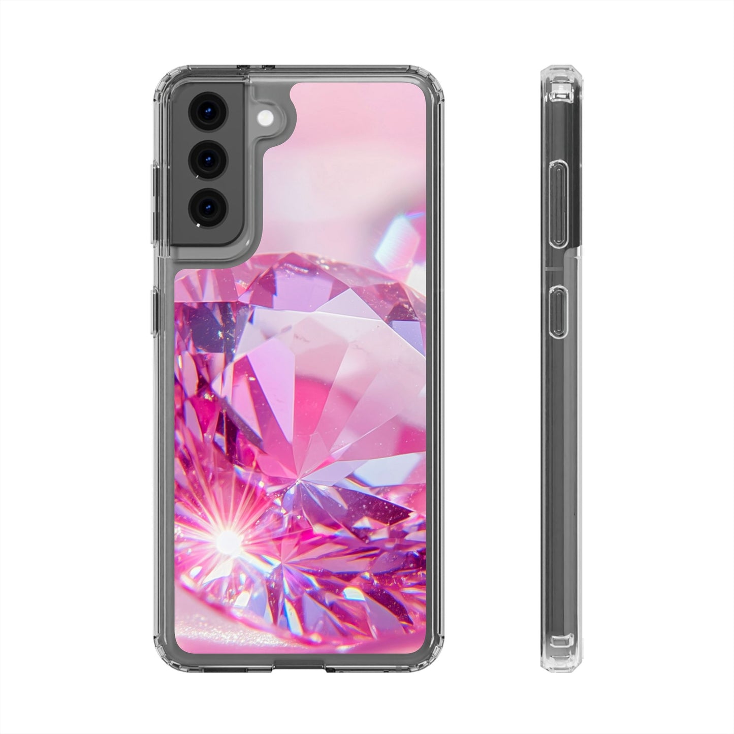 Clear Phone Case – Pink Ice