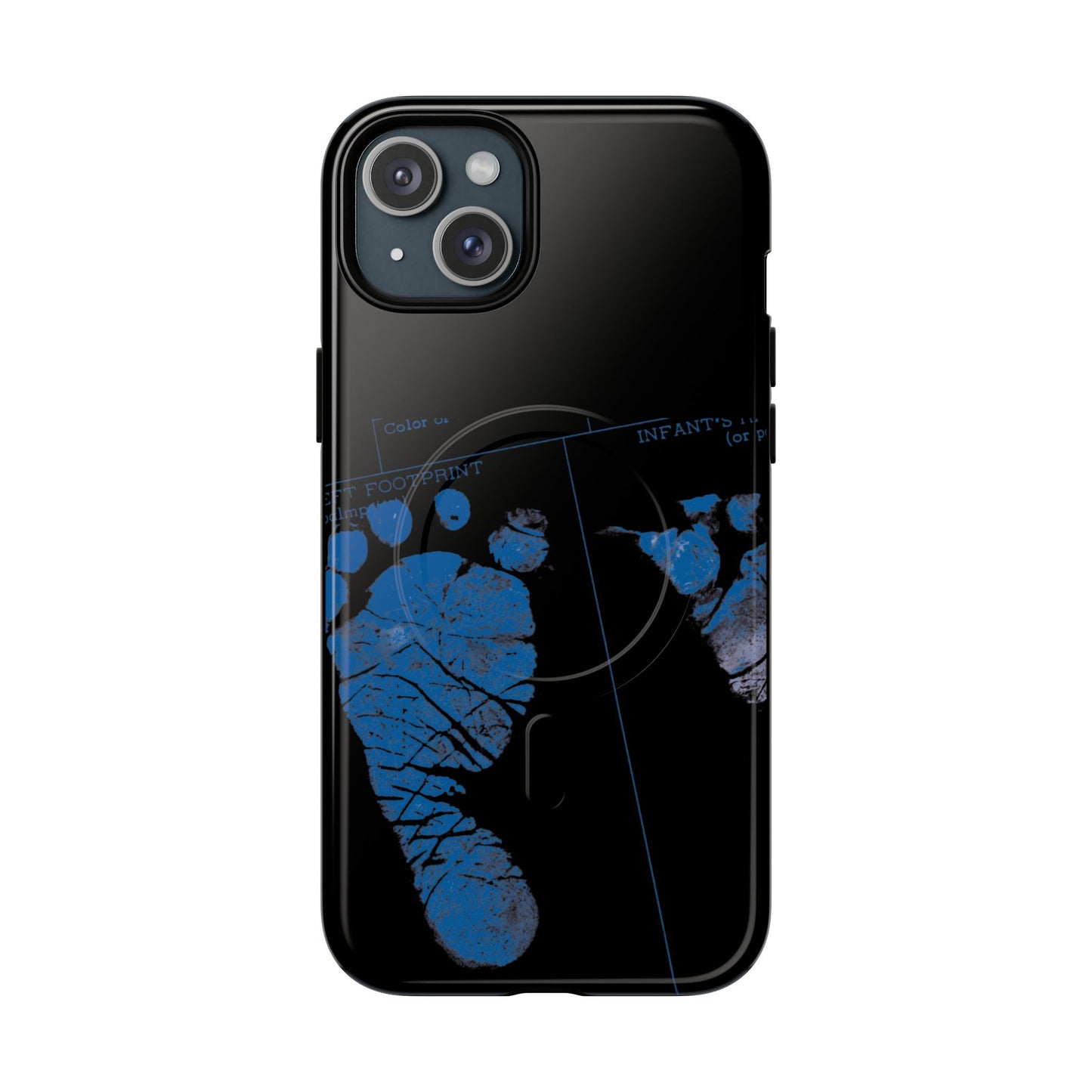 Protective Magnetic Phone Case – Mom’s Little Blue Footprints
