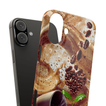 Slim Phone Case – Love at First Sip – Compatible with iPhone 11–17 Series