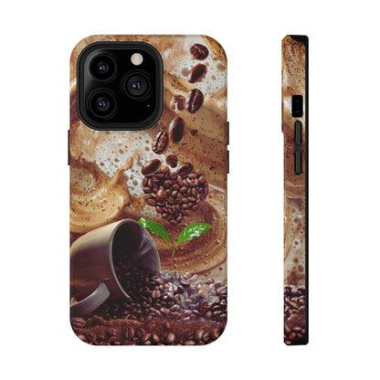 Impact-Resistant Phone Case – Love at First Sip – Compatible with iPhone 11–17 & Samsung Galaxy S22–S26 Series