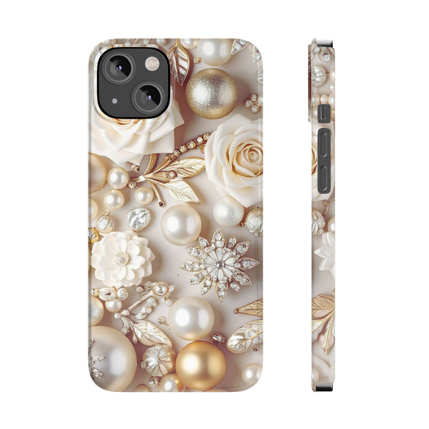 Slim Phone Case – Ivory Opulence