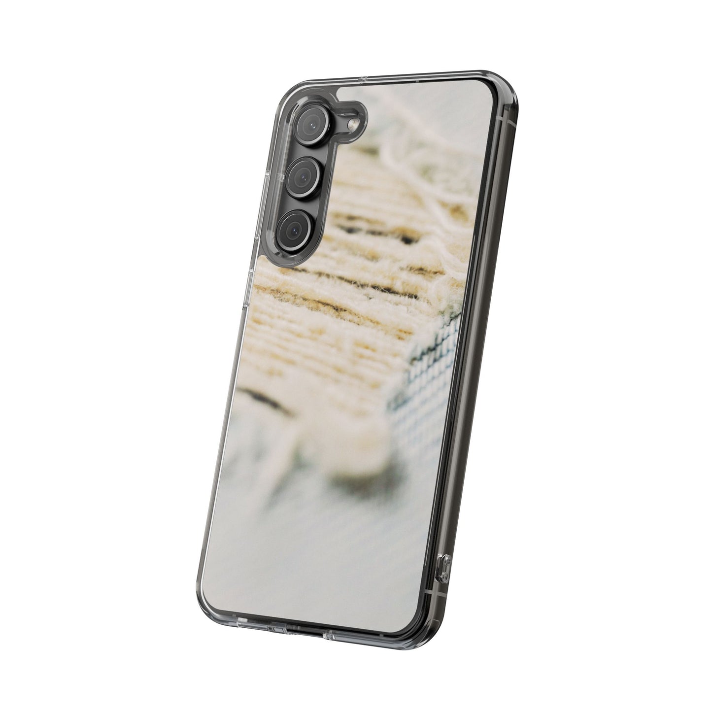 Clear Phone Case – Woven Warmth