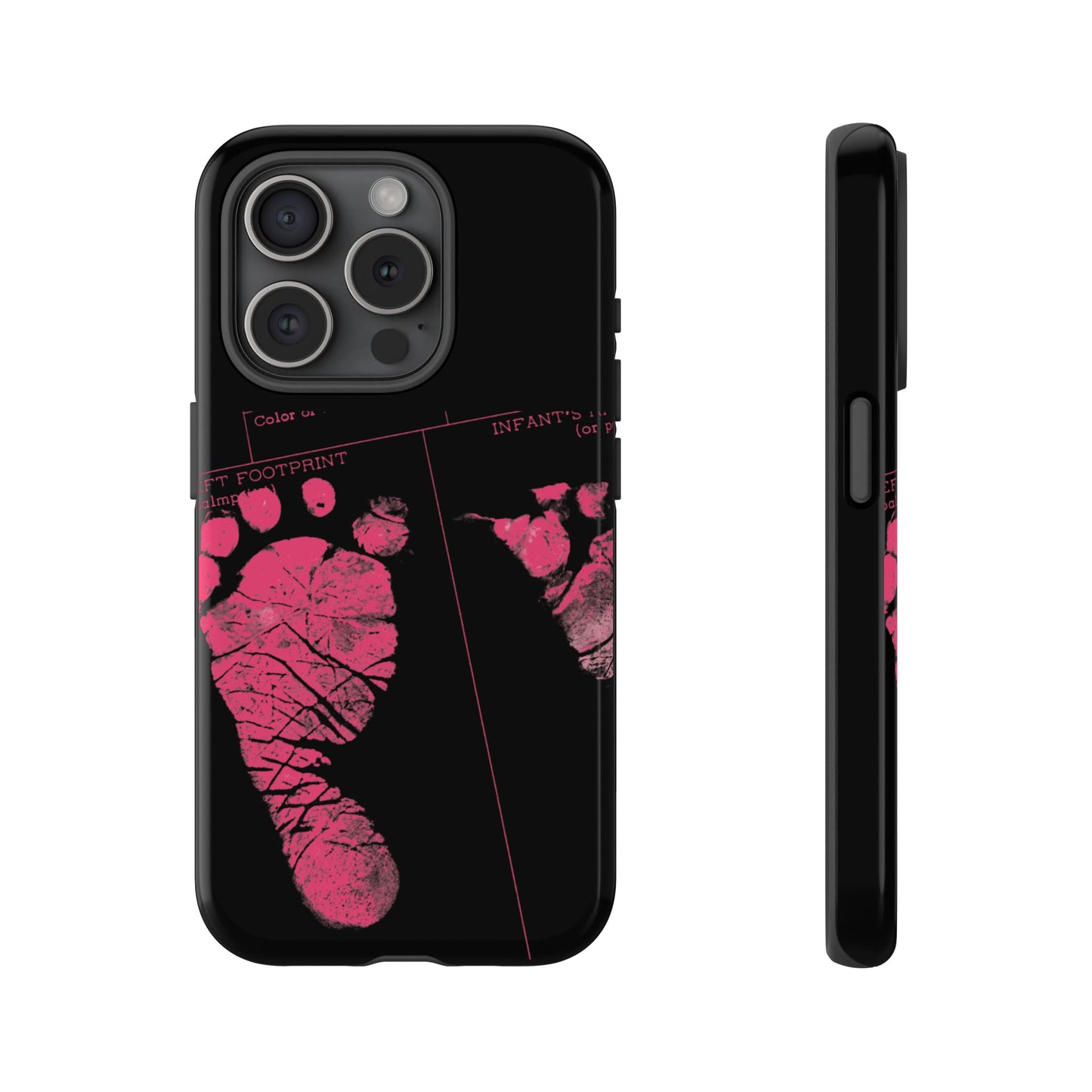 Protective Phone Case – Mom’s Little Pink Footprints