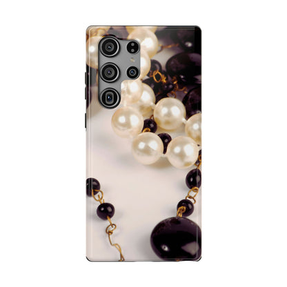 Impact-Resistant Phone Case – Noir Pearl