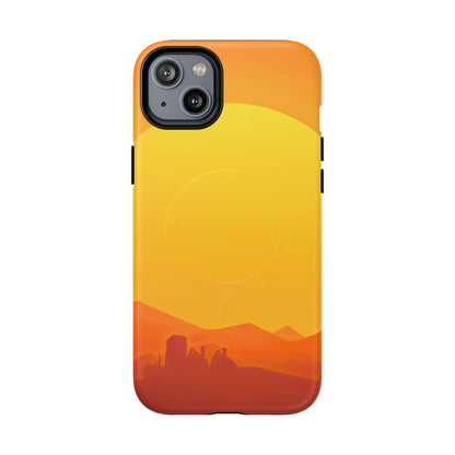 Protective Magnetic Phone Case — Desert Sunrise