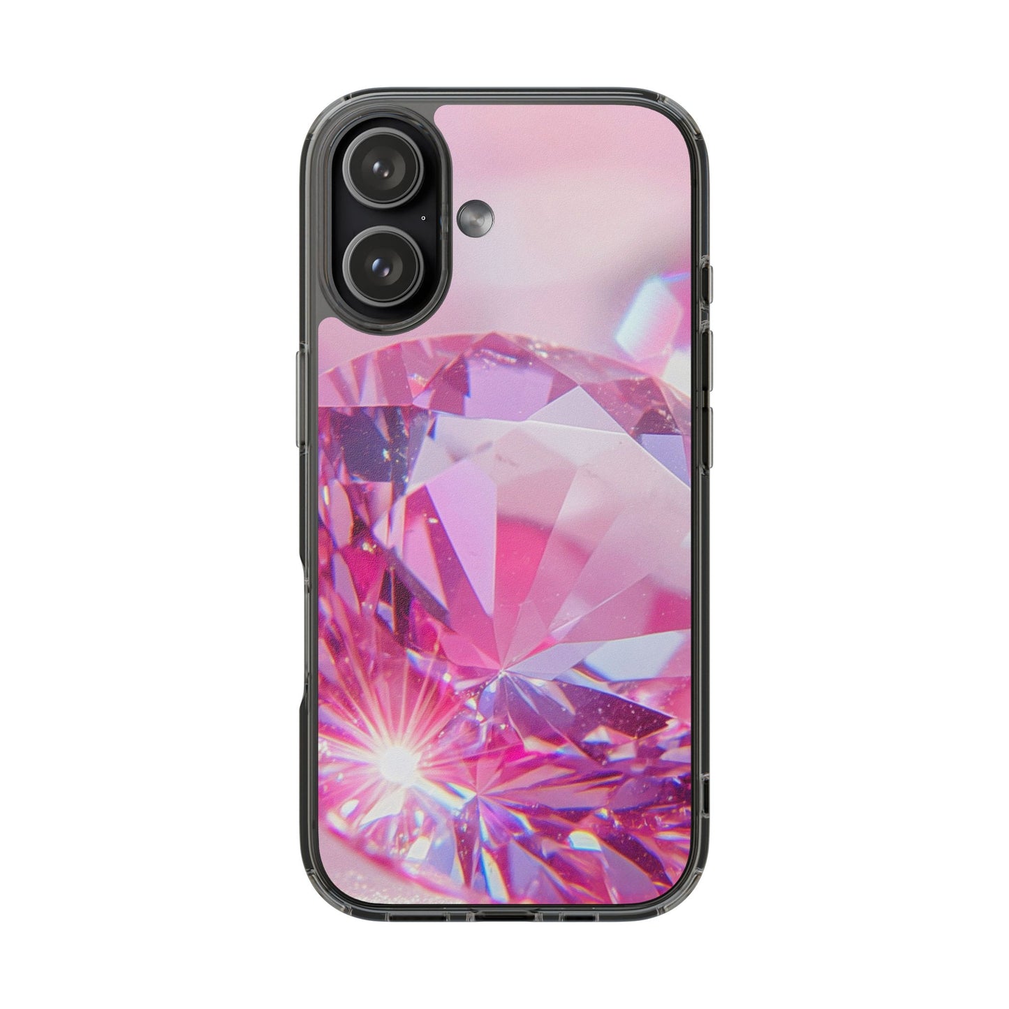 Clear Phone Case – Pink Ice