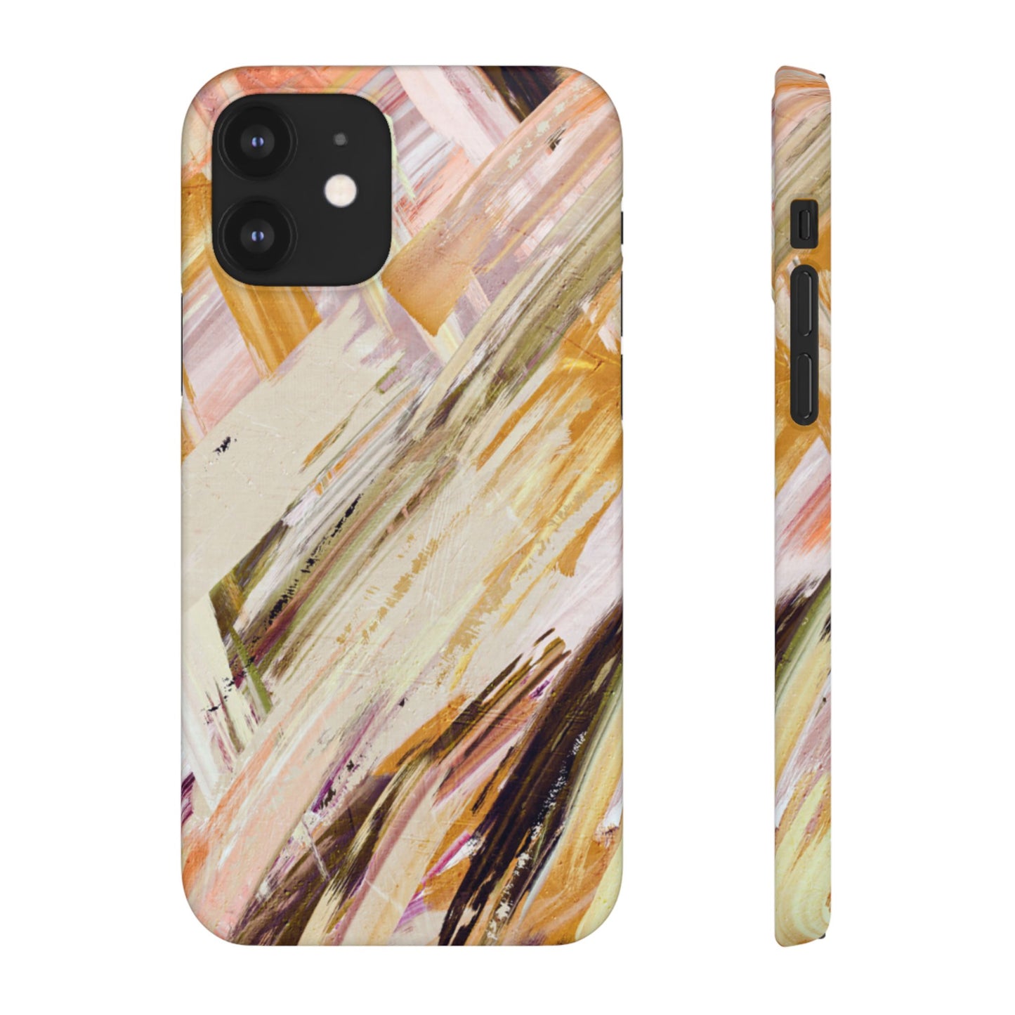 Snap Phone Case – Brush & Bronze