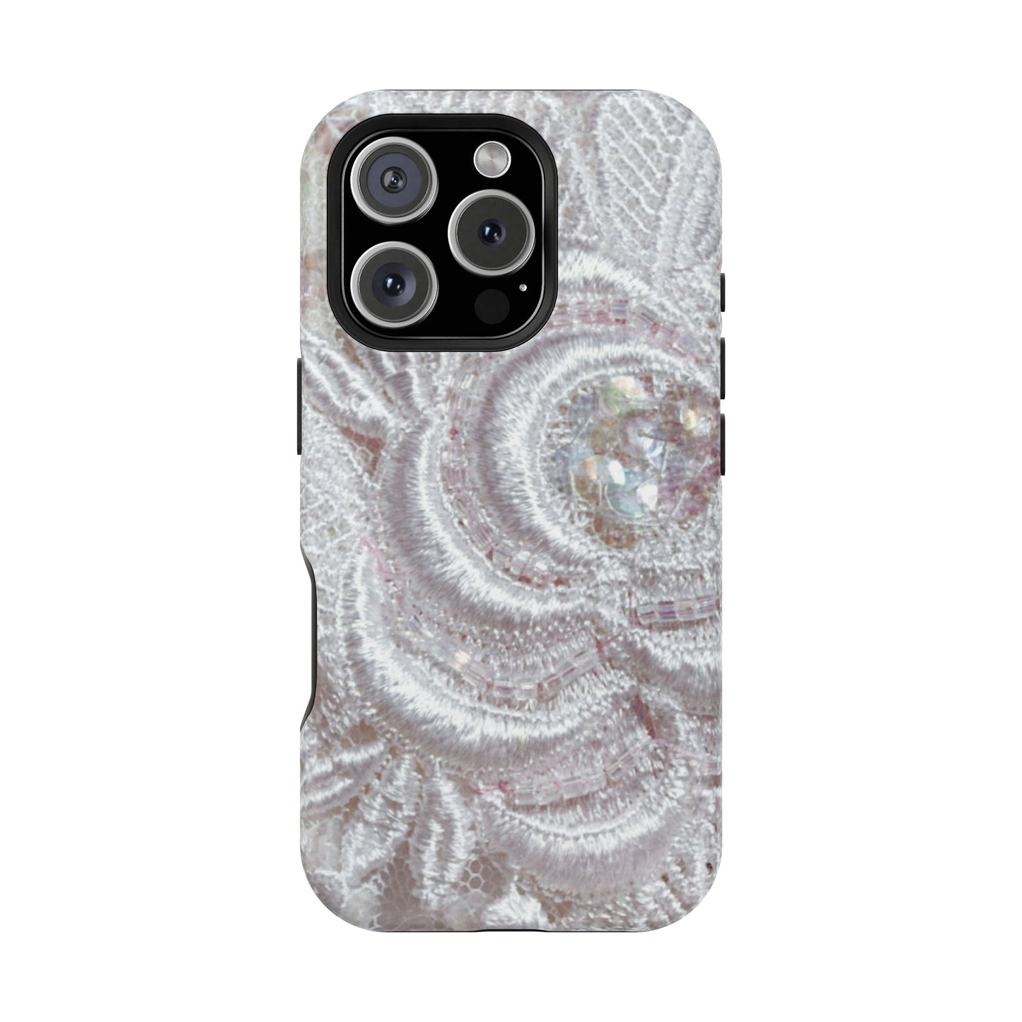 Impact-Resistant Phone Case – Lace Veil