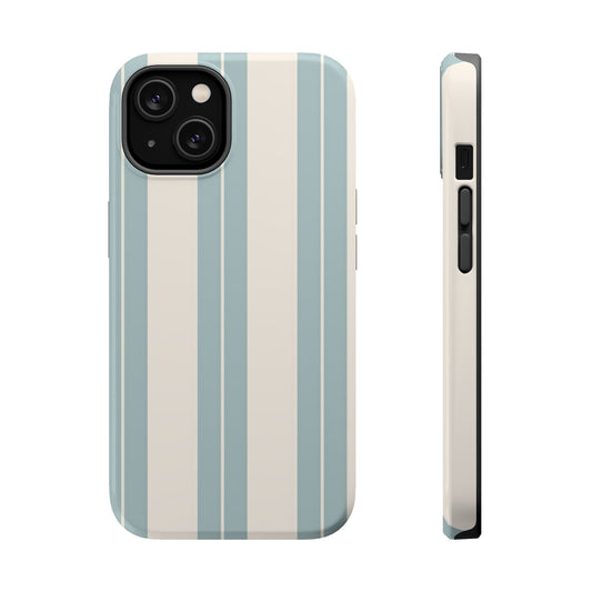 Wireless-Charging Compatible Case – Coastal Stripe